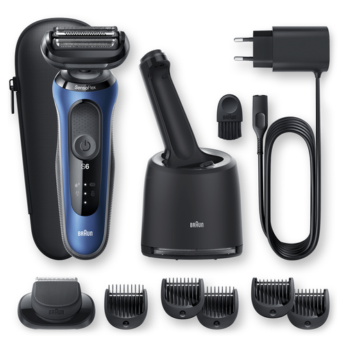 Braun Series 6 60-B7500cc Foil shaver Trimmer Blue – image 8