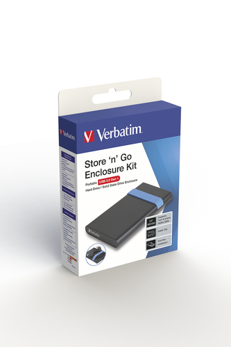 Verbatim Store n Go 2.5 Inch Hard Drive Enclosure Kit USB 3.2 Black - image 4