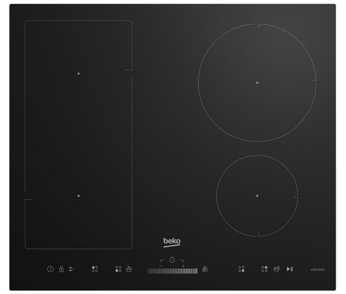 Beko HII64500UFT pliidiraud Must Sisseehitatud 58 cm Tsooniga