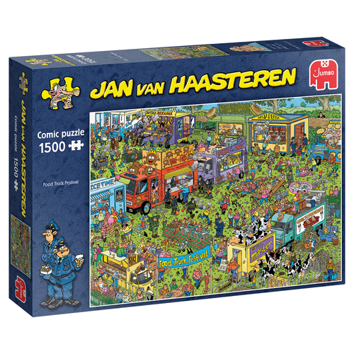 Jan van Haasteren Food Truck Festival 1500 pcs Pusle 1500 tk Koomiksid