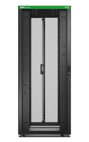 APC Easy Rack, 42U, Black, With Roof, Castors, Feet, 4 Brackets, and Side Panels, No Bottom, 1991H x 800W x 1100D mm. Type