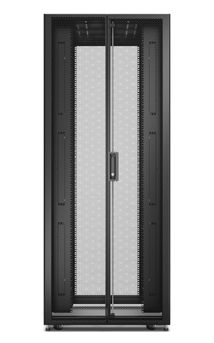 APC Easy Rack, 42U, Black, With Roof, Castors, Feet, 4 Brackets, and Side Panels, No Bottom, 1991H x 800W x 1100D mm. Type