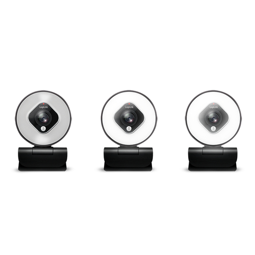 Logilink Webcam FHD 76° Dual-Mikro Autof. Ringlicht Stativ, afbeelding 5