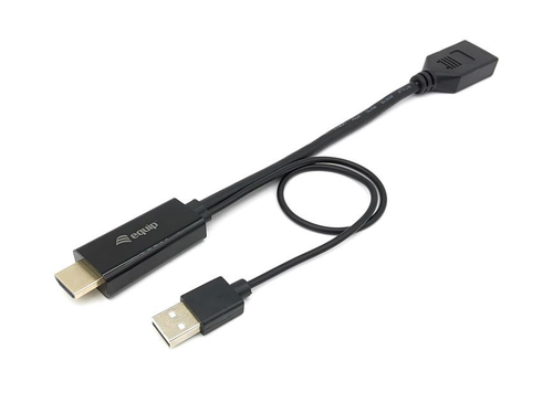 Equip HDMI Adapter Displayport St/Bu 0.15m 4K/60Hz zwart, afbeelding 2
