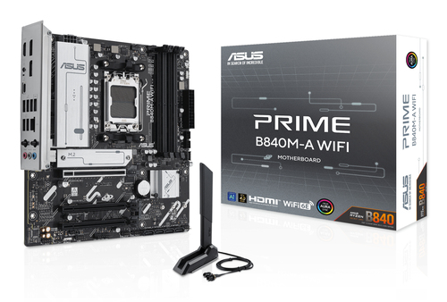 Asus Prime B840M-A Wifi Motherboard for Amd Ryzen 9000 Series - Advanced AI Ready & Enhanced Connectivity - image 1