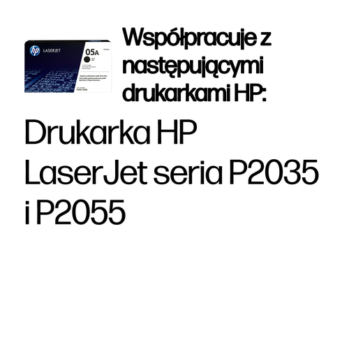 HP 05A oryginalny wkład z czarnym tonerem LaserJet CE505A