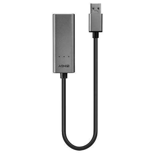 Lindy 43313 tussenstuk voor kabels USB-A RJ-45 Zilver, afbeelding 2