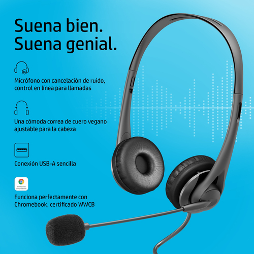 Auriculares USB Estéreo HP G2 