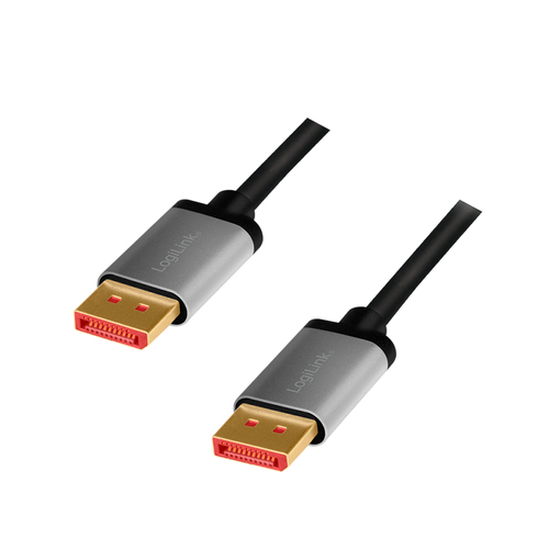 LogiLink CDA0104 DisplayPort kabel 1 m Zwart, Grijs