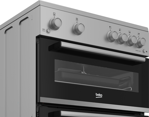 Beko FTG6201S 60cm wide Single Oven Gas Cooker - Silver - A+ Rated, Silver - image 3