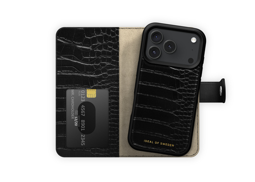 iDeal of Sweden Magnet Wallet+ MagSafe iPhone 17 Pro / 18 Pro Black Croco – image 4