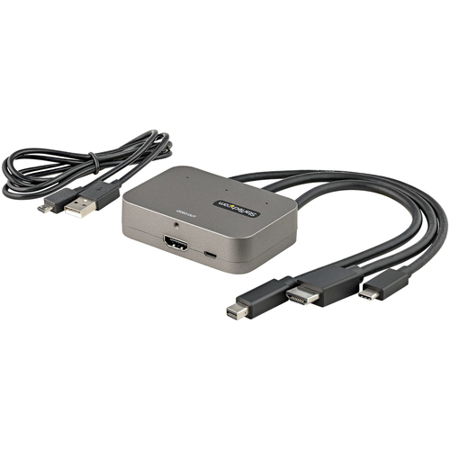 StarTech.com 3-in-1 Multiport naar HDMI Adapter - 4K 60Hz USB-C, HDMI of Mini DisplayPort naar HDMI Converter, afbeelding 5