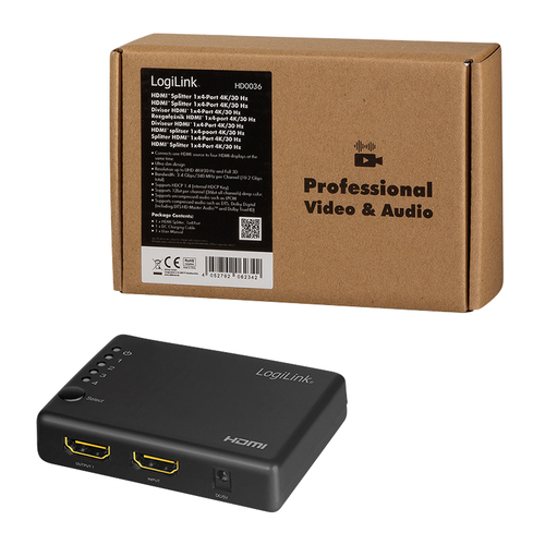LogiLink HD0036 video splitter HDMI 4x HDMI, afbeelding 10