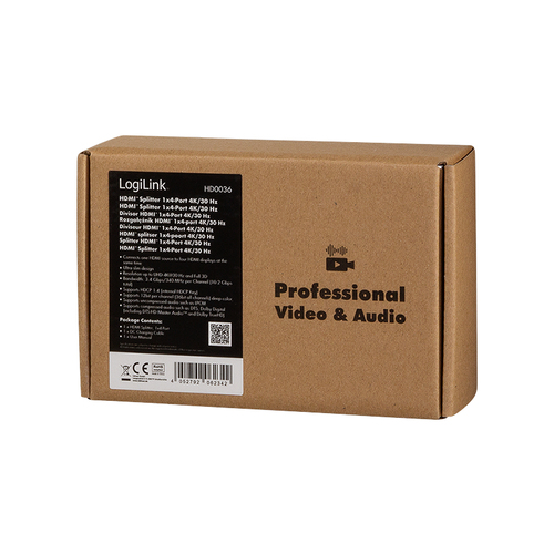 LogiLink HD0036 video splitter HDMI 4x HDMI, afbeelding 9