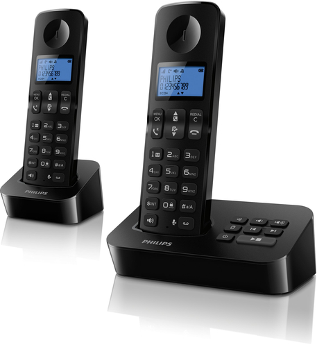 Philips D3152B/FR telephone DECT telephone Caller ID Black