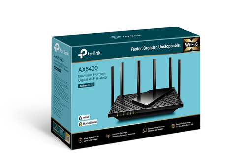 TP-Link Archer AX73 WiFi Cable & Fibre Router - AX 5400, Dual-band, Black - image 4