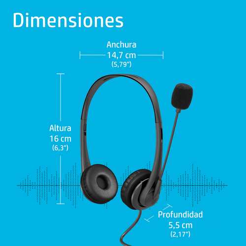 Auriculares USB Estéreo HP G2 