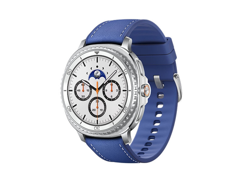 Samsung Galaxy Watch 8 Classic, Bluetooth, 46mm, Hybrid Band, White + Hybrid Band, Blue
