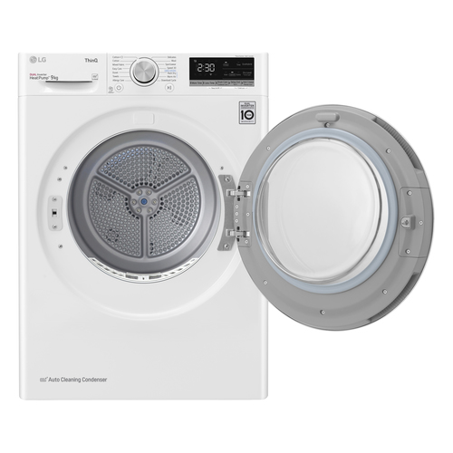 LG V7 FDV709W WiFi-enabled 9 kg Heat Pump Tumble Dryer - White - image 3
