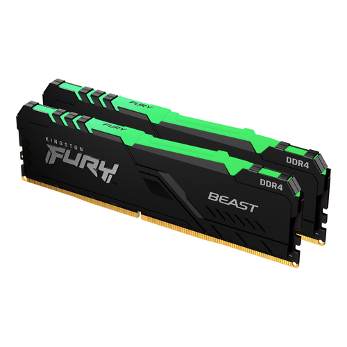 KF437C19BBAK2/16 MEMORIA DIMM DDR4 KINGSTON KF437C19BBAK2/16 16GB 2X8GB 3733MHZ FURY BEAST RGB CL19