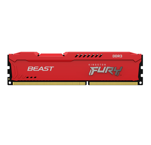 KF316C10BR/8 FURY RAM BEAST RED 8G DIMM DDR3 1600-mhz-cl10 UPC 0740617318098