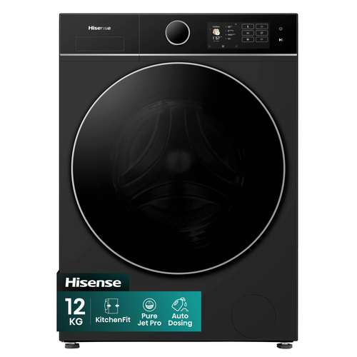Hisense WF5I1245BBR 12kg 5I KitchenFit Series AutoDose WiFi enabled Washing Machine 1400rpm - Black - image 2