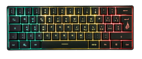 SureFire KingPin X1 клавиатура Игровой USB QWERTY Испанский Черный