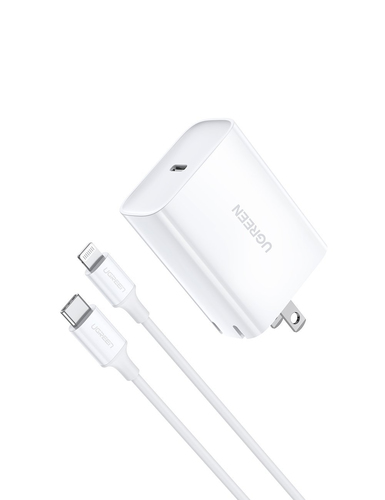 Ugreen 70293 mobile device charger Headset, Smartphone White AC Fast charging Indoor