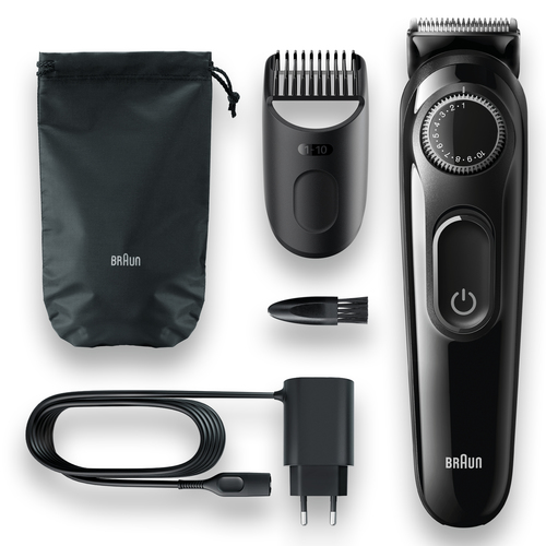 Braun Beard trimmer BT3240 with precision dial, 2 combs and Gillette Fusion5 ProGlide razor – image 3