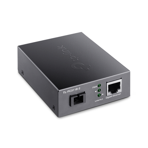TP-LINK TL-FC311B-2 netwerk media converter 1000 Mbit/s Zwart, afbeelding 2