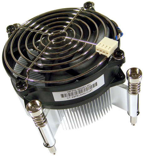 HP 625257-001 computer cooling system Processor Air cooler Black, Metallic