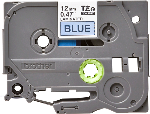 Brother P-Touch TZe Laminated Tape 12mm x 8m Black on Blue TZE531 - image 2