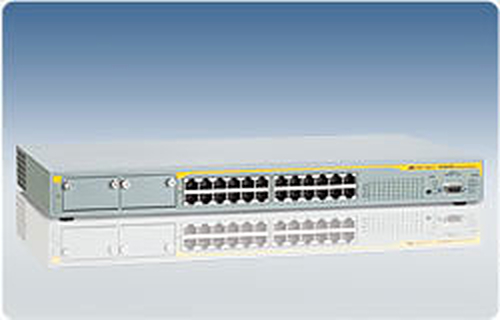Allied Telesis 24-port 10/100TX managed FE Layer 2+ switch w/ 2 Gigabit expansion bays