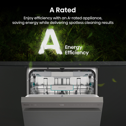Hisense Auto Dose HS693A90XADUK Wifi Connected Full Size Dishwasher - Stainless Steel - A Rated, Stainless Steel - image 6