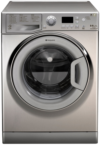 Hotpoint WDPG8640X washer dryer Freestanding Front-load Silver