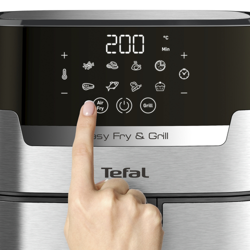 Tefal Easy Fry & Grill XL Precision EY505D Rvs, afbeelding 6