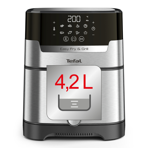 Tefal Easy Fry & Grill XL Precision EY505D Rvs, afbeelding 5