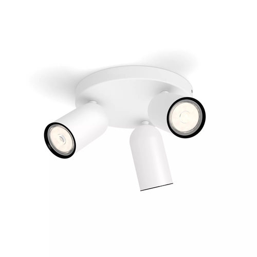 Philips Plafondspot Pongee Wit 3xgu10, afbeelding 2