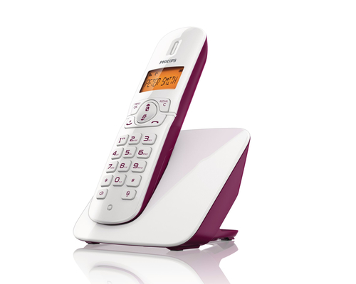 Philips BeNear CD1811P/IT telephone DECT telephone Caller ID Purple, White – image 2