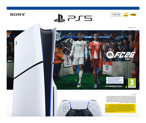 Sony Interactive Entertainment Playstation 5 Standart FC26 Bundle 1 TB Wi-Fi Черный, Белый