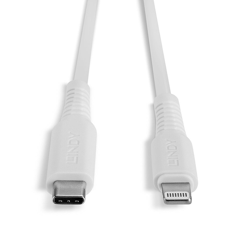 Lindy 31315 Lightning-kabel 0,5 m Wit, afbeelding 4