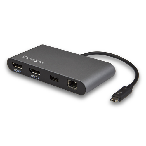 StarTech.com Dual 4K Monitor Mini Thunderbolt 3 Dock with DisplayPort - Mac & Windows Docking Station - Discontinued, Limited Stock, & Replaced by TB3DKM2DPL (T – image 9