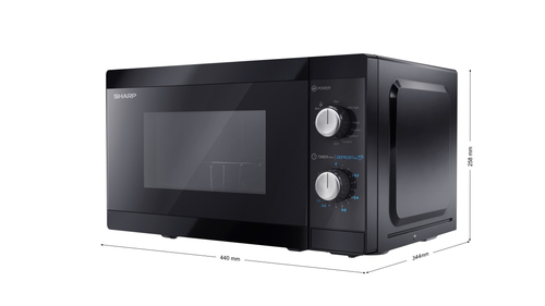 Sharp YC-MG01E-B Solo magnetron Zwart, afbeelding 2