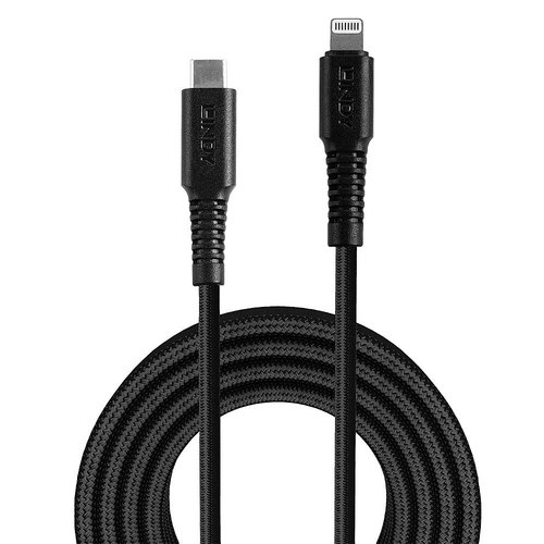 Lindy 2m verstärktes USB Type C an Lightning oplaadkabel, afbeelding 2