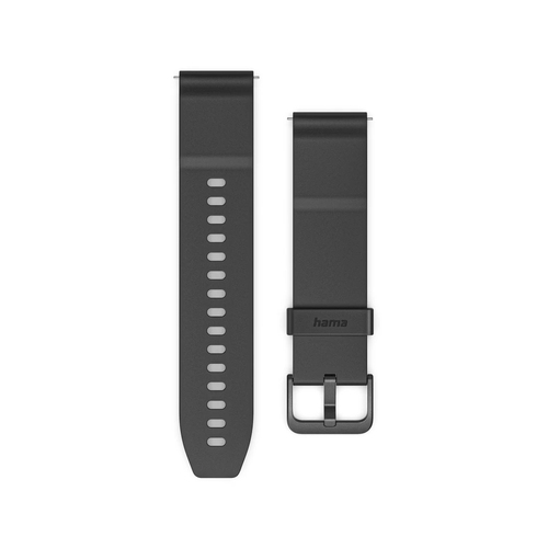 Hama 00178659 smart wearable accessory Ремешок Черный Силиконовый