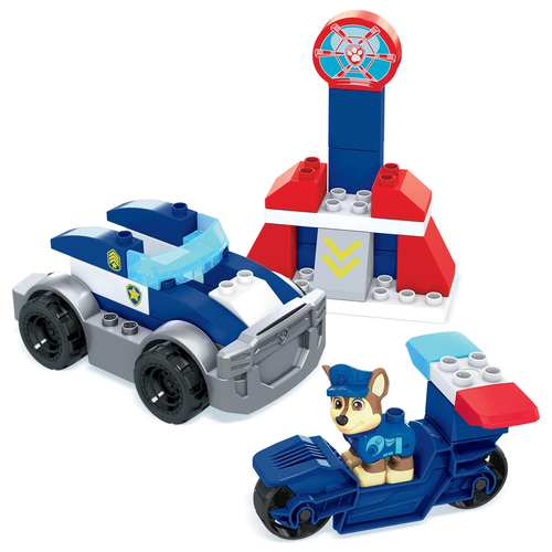 Mattel PAW Patrol: The Movie - Chase's City Police Cruiser Set Constructiespeelgoed, afbeelding 2