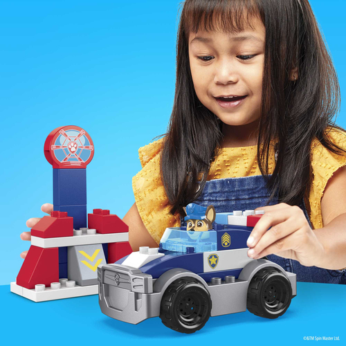 Mattel PAW Patrol: The Movie - Chase's City Police Cruiser Set Constructiespeelgoed, afbeelding 3
