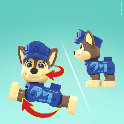 Mattel PAW Patrol: The Movie - Chase's City Police Cruiser Set Constructiespeelgoed, afbeelding 4
