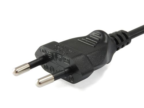Equip IEC-Stroomkabel 2pin -> C7 3m St/Bu zwart, afbeelding 2