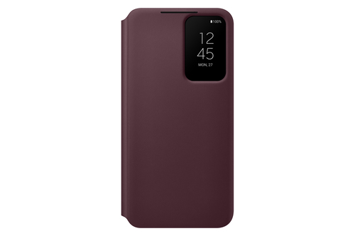 Samsung Galaxy S22 Smart Clear View Cover Burgundy